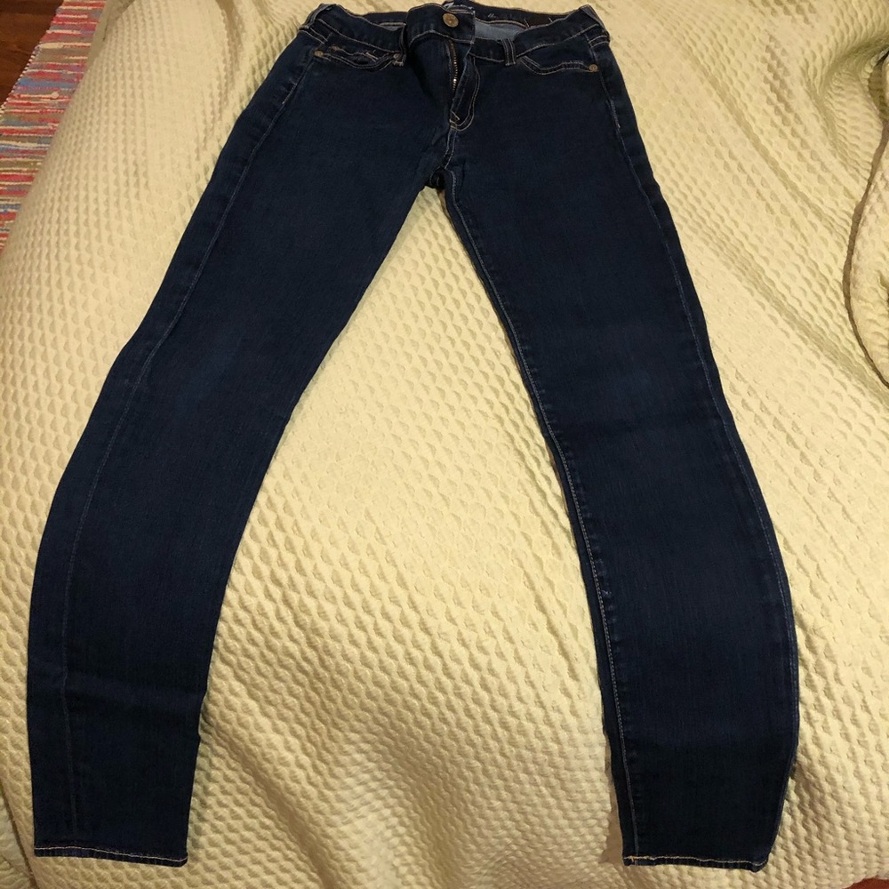 7 for all mankind / dark skinny jeans